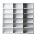 Estantería con columnas de estantes abiertos - blanco